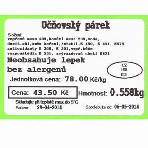 Programovanie etiketovacej váhy